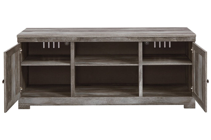Wynnlow Gray 63" TV Stand - Lara FurnitureEntertainment Center