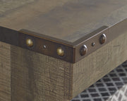 Trinell Brown Large TV Stand w/Fireplace Option - Lara FurnitureTV Stand