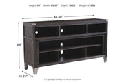 Todoe Gray 65" TV Stand - Lara FurnitureTV Stand