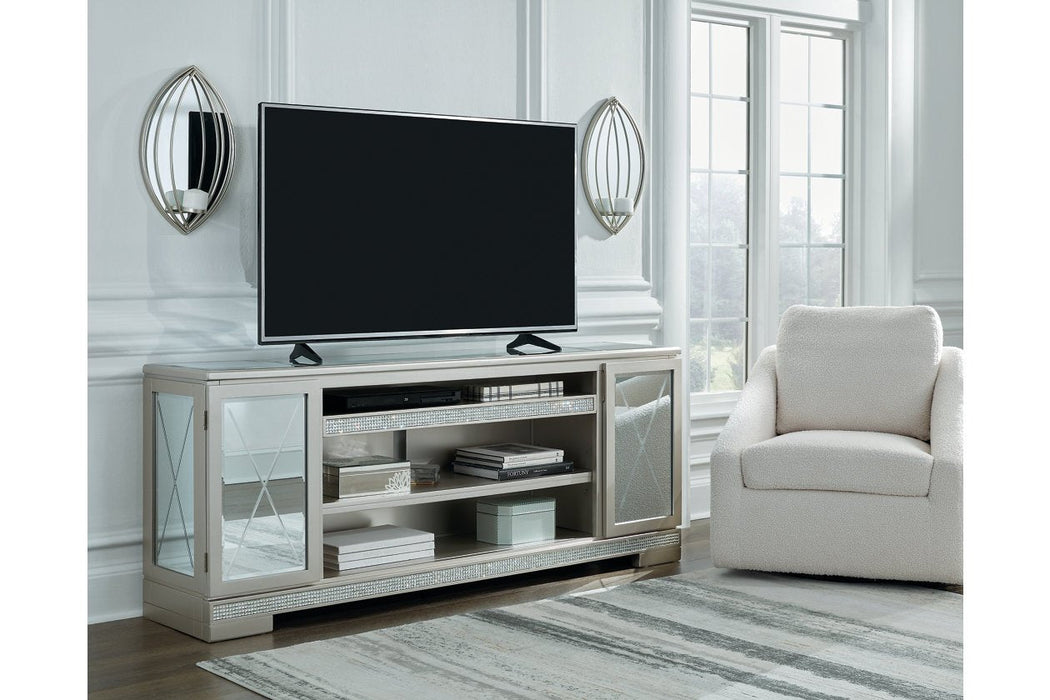 Flamory Silver 72" TV Stand - Lara Furniture
