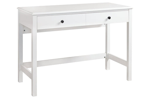 Othello White Home Office Desk - Lara Furniture