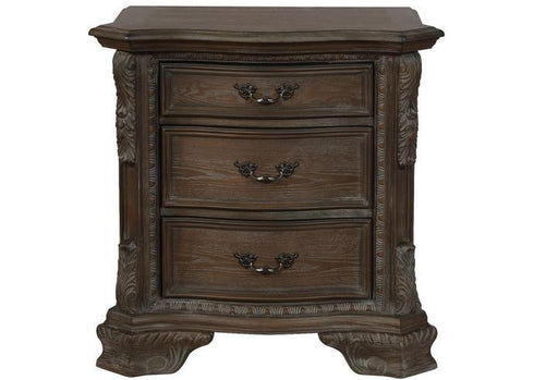 Sheffield Antique Gray Nightstand - Lara Furniture