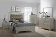 Lyssa Champagne LED Panel Bedroom Set - Lara Furniture