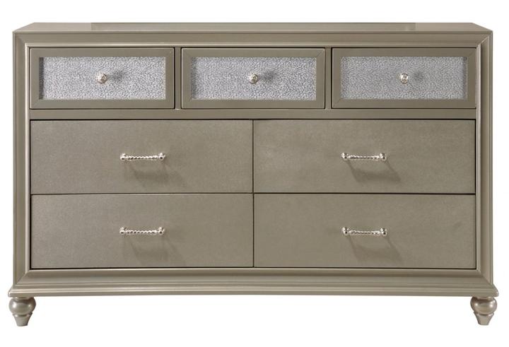 Lila Champagne Dresser - Lara Furniture