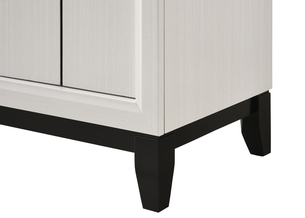 Akerson Chalk White 55" TV Stand - Lara Furniture