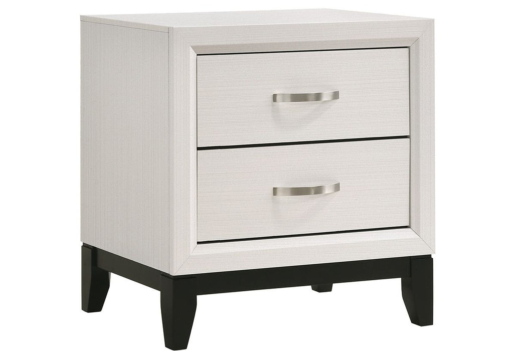 Akerson Chalk White Nightstand - Lara Furniture