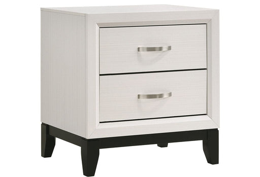 Akerson Chalk White Nightstand - Lara Furniture