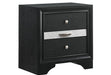 Regata Black Nightstand - Lara Furniture