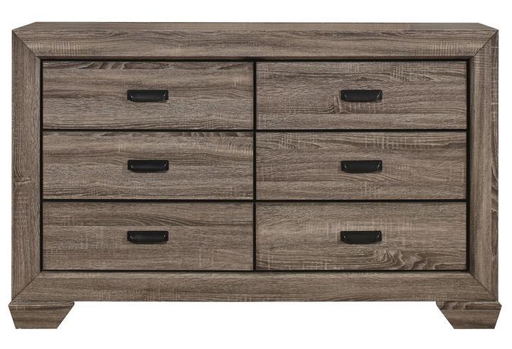 Farrow Grayish Brown Dresser - Lara Furniture