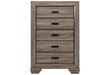 Farrow Grayish Brown Chest - Lara Furniture