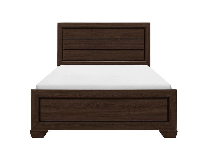 Farrow Chocolate Full Panel Bed - Lara Furniture