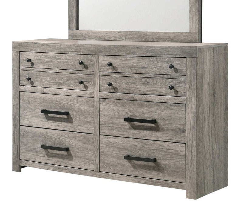 Tundra Gray Panel Bedroom Set - Lara Furniture
