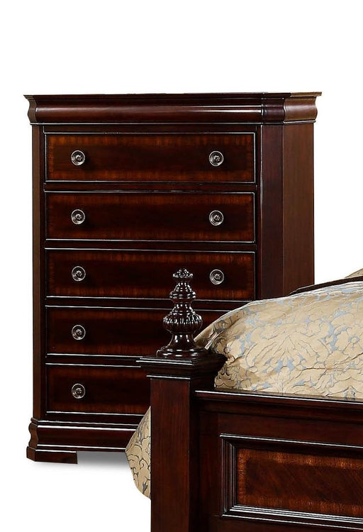 Charlotte Dark Cherry Chest - Lara Furniture