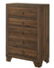 Millie Cherry Brown Chest - Lara Furniture