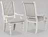 Bardot White/Brown Extendable Dining Set - Lara Furniture