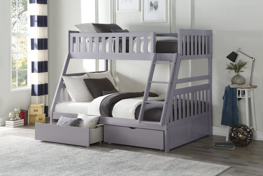 Orion Gray Twin/Full Bunk Bed | B2063 - Luna Furniture (4761700696199)