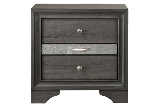 Regata Gray Nightstand - Lara Furniture