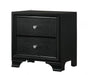 Micah Black Nightstand - Lara Furniture