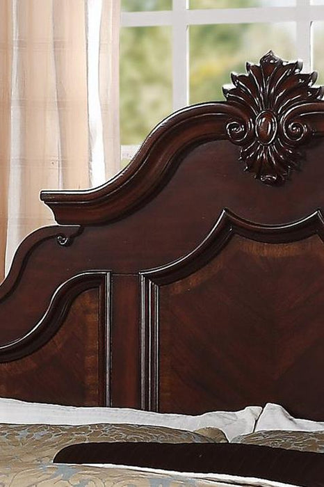Charlotte Dark Cherry Queen Poster Bed