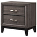 Akerson Gray Nightstand - Lara Furniture