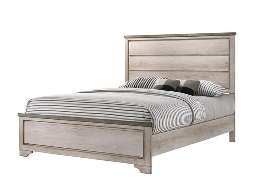 Patterson Driftwood Gray Queen Panel Bed - Lara Furniture