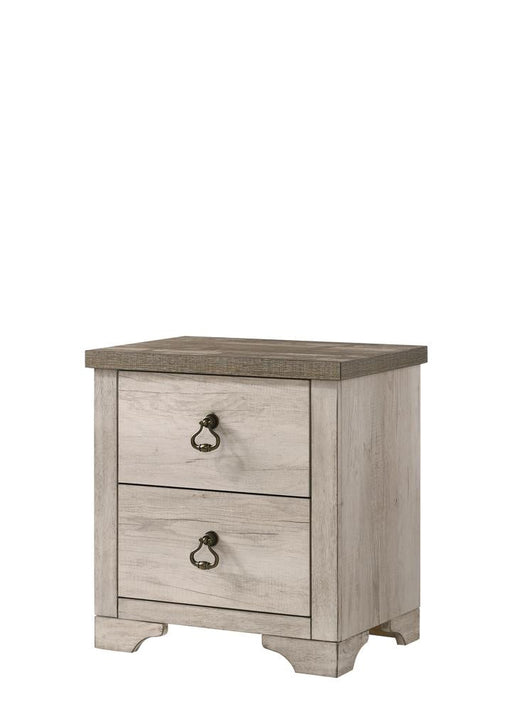 Patterson Driftwood Gray Nightstand - Lara Furniture