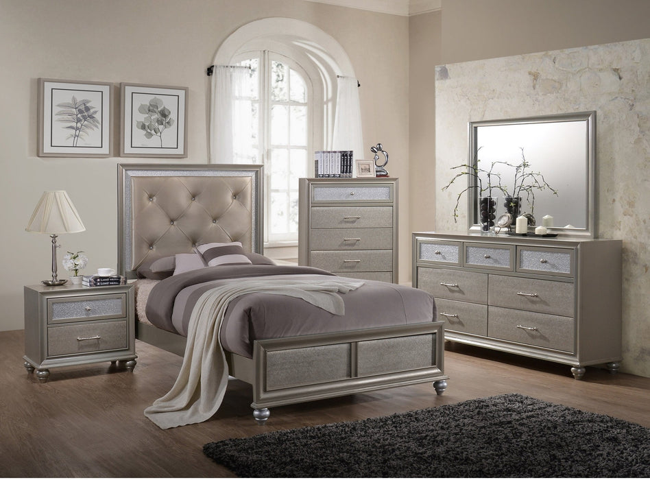 Lila Champagne Youth Panel Bedroom Set - Lara Furniture