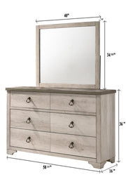 Patterson Driftwood Gray Dresser - B3050-1 - Lara Furniture
