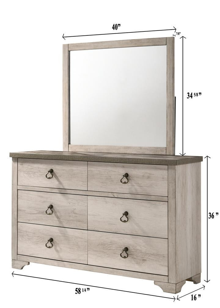 Patterson Driftwood Gray Dresser - B3050-1 - Lara Furniture