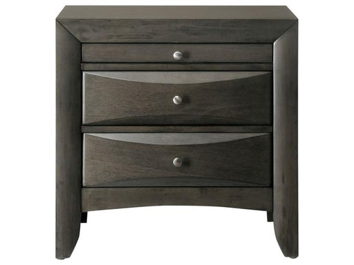 Emily Gray Nightstand - Lara Furniture