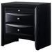 Emily Black Nightstand - Lara Furniture