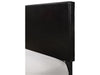Erin Black Faux Leather Queen Bed - Lara Furniture