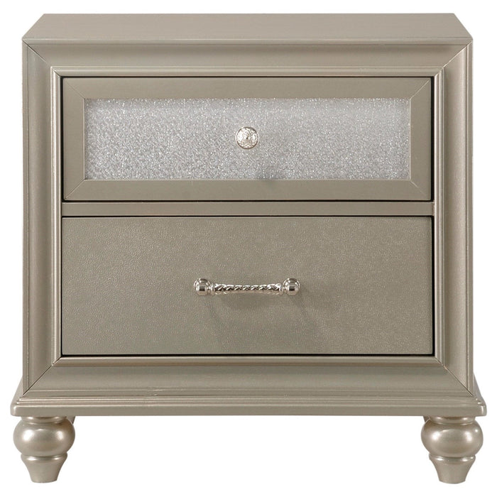 Lila Champagne Panel Bedroom Set - Lara Furniture