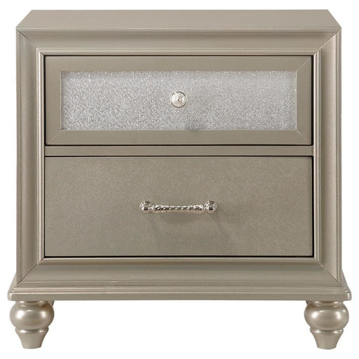 Lila Champagne Nightstand - Lara Furniture