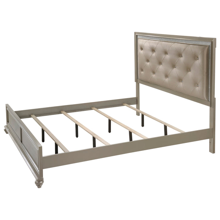 Lila Champagne Panel Bedroom Set - Lara Furniture
