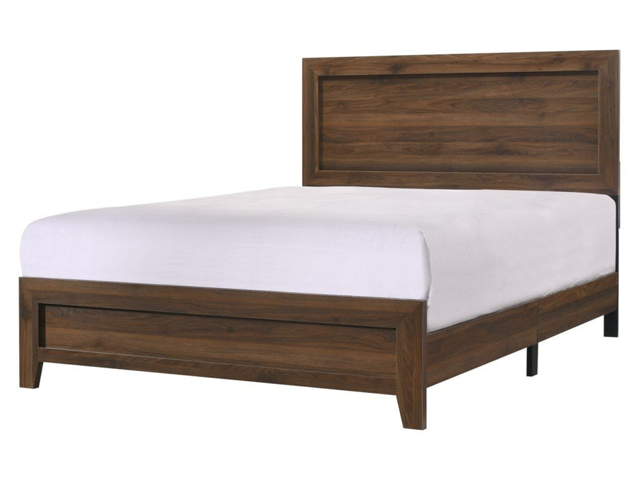 Millie Cherry Brown Panel Bedroom Set - Lara Furniture