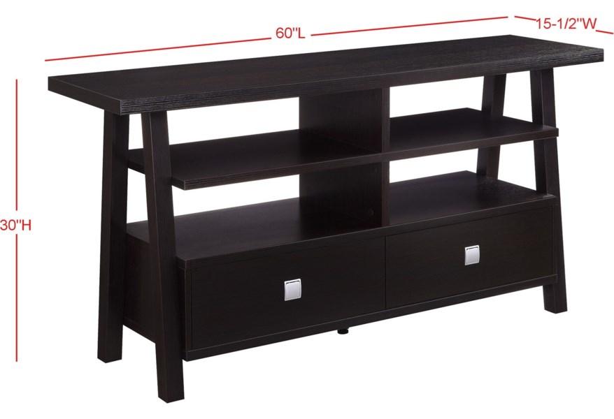 Jarvis Espresso 60" TV Stand - Lara Furniture
